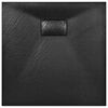 vidaXL Dusjbrett SMC svart 90x90 cm