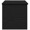 vidaXL Lagringsboks Svart Eik 90 x 35 x 35 cm Konstruert tre