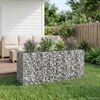 vidaXL Gabion hevet seng s&oslash;lv 170 x 50 x 80 cm Galvanisert St&aring;l