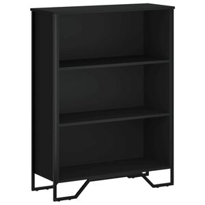 vidaXL Bokhylle svart 80x31x106 cm konstruert tre