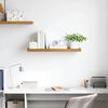 vidaXL Vegghylle Veggmontert Beige 80 x 23,5 x 4 cm Konstruert tre