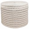 vidaXL Jute tau 20 mm Hvit 100% Tossa jute
