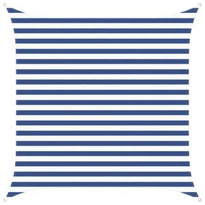 vidaXL Solskygge seil Bl&aring; og hvit 2,5 x 2,5 m 100% polyester Oxford