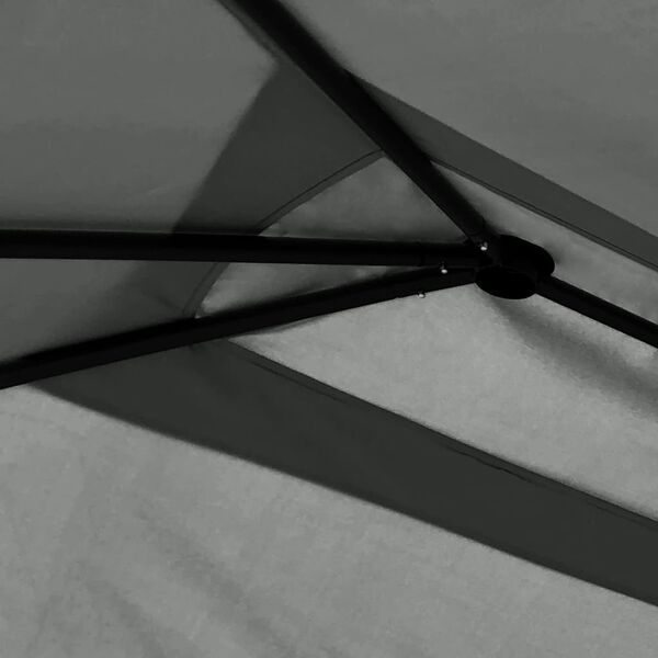 vidaXL Paviljong med stolpetrekk 2,98x5,3x2,59 m antrasitt 160 g/m²