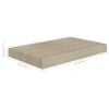 vidaXL Flytende vegghylle eik 40x23x3,8 cm MDF