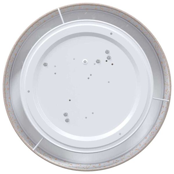 vidaXL Taklampe med s&oslash;kelys Gr&aring;brun 38 x 38 x 13,5 cm stoff