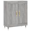 vidaXL Highboard gr&aring; sonoma 69,5x34x180 cm konstruert tre