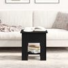 vidaXL Kaffebord Svart Eik 40 x 40 x 42 cm Konstruert tre