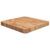 vidaXL Firkantet bordplate lysebrun 40x40x4 cm behandlet heltre eik