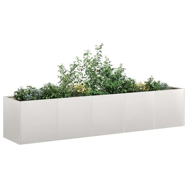 vidaXL Plantekasse 200x40x40 cm rustfritt st&aring;l