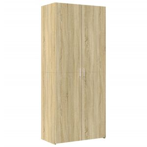 vidaXL Highboard sonoma eik 80x42,5x185 cm konstruert tre