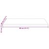 vidaXL Bordplate hvit 80x40x2,5 cm heltre furu rektangul&aelig;r