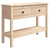 vidaXL Konsollbord 100x35x75 cm heltre furu