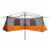 vidaXL Innertelt med tak Grå og Oransje 520 x 520 x 190 cm taft