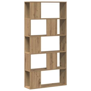 vidaXL Bokhylle 5 lag artisan eik 80,5x23,5x162,5 cm konstruert tre