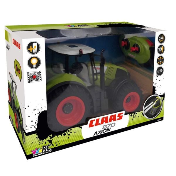 Happy People Radiostyrt leketraktor Claas Axion 870 1:16