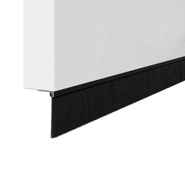 vidaXL Skru-p&aring; d&oslash;rb&oslash;rste tetninger 6 pcs Svart 100 cm