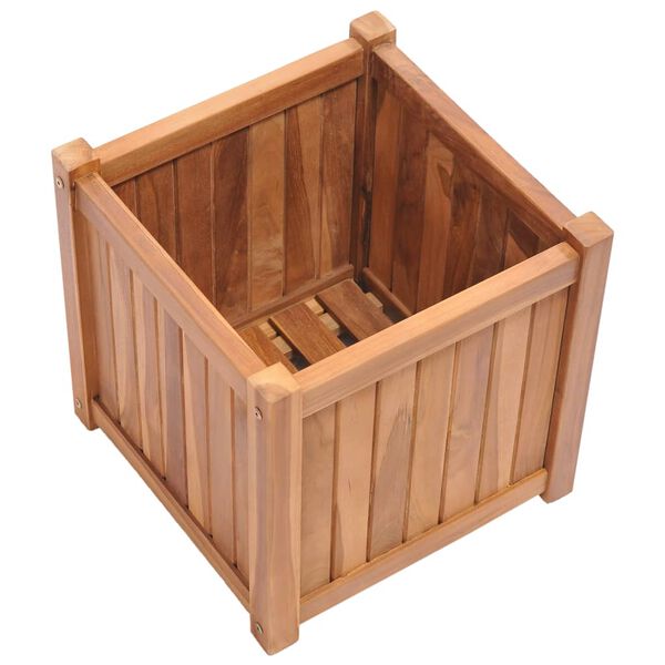 vidaXL H&oslash;ybed 40x40x40 cm heltre teak