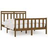 vidaXL Sengeramme honningbrun heltre furu 140x200 cm