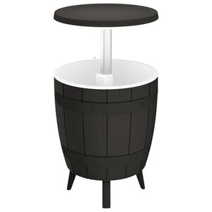 vidaXL Kj&oslash;lebord 3-i-1 svart polypropylen