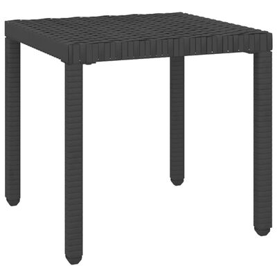 vidaXL Solsenger 2 stk med bord polyrotting svart