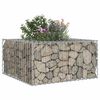 vidaXL Gabion hevet seng s&oslash;lv 80 x 80 x 40 cm Galvanisert St&aring;l
