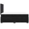 vidaXL Seng med madrass boksfjær svart 120x200 cm fløyel