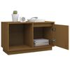 vidaXL TV-benk honningbrun 74x35x44 cm heltre furu