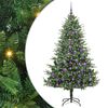 vidaXL Kunstig Forh&aring;ndsbelyst Juletre med Ballettsett Gr&oslash;nn 180 cm