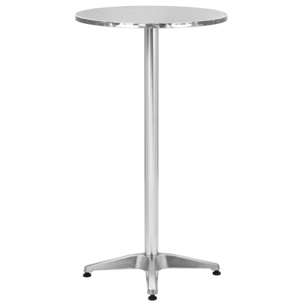 vidaXL Sammenleggbart hagebord s&oslash;lv 60x(70-110) cm aluminium