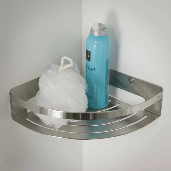 Tiger Baderom hj&oslash;rnekurv Caddy s&oslash;lv stor 1400630946