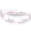 vidaXL Sengestamme med hodegjerde Vokset Brun 150 x 200 cm Massiv furu