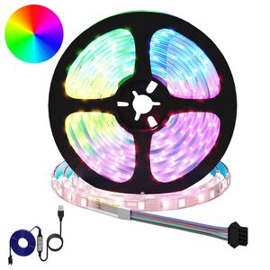 vidaXL LED Stripe 2 stk. Svart og gjennomsiktig Kobber og plast