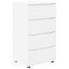 vidaXL Oppbevaringsskap 60 x 48 x 105 cm Konstruert tre Hvit