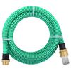 vidaXL Sugeslange med messingkoblinger gr&oslash;nn 1,1" 25 m PVC