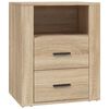 vidaXL Nattbord sonoma eik 50x36x60 cm konstruert tre