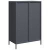 vidaXL Highboard antrasitt 68x39x103,5 cm stål
