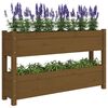 vidaXL Plantekasse honningbrun 112x25x66 cm heltre furu