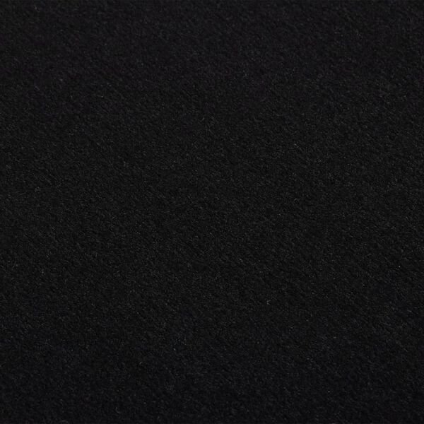 vidaXL Teppel&oslash;per BCF svart med motiv 100x500 cm