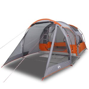 vidaXL Tunneltelt for camping 4 personer gr&aring; vanntett
