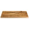 vidaXL Bordplate 100x80x2,5 cm naturlig kant grovt heltre mangotre