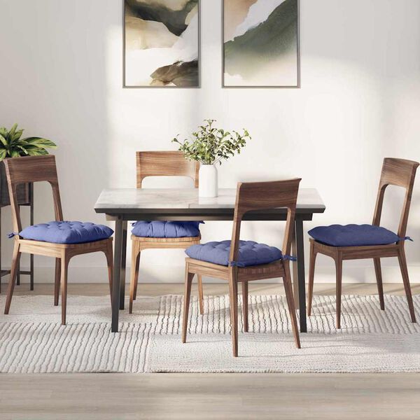 vidaXL Seteputer 2 pcs Jeans blå 40 x 40 x 6 cm stoff