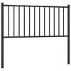 vidaXL Utskiftbar sengegavl i metall svart 100 cm