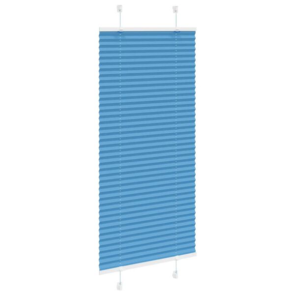 vidaXL pliss&eacute;gardin bl&aring; 60x100 cm Stoff Bredde 59,4 cm Polyester