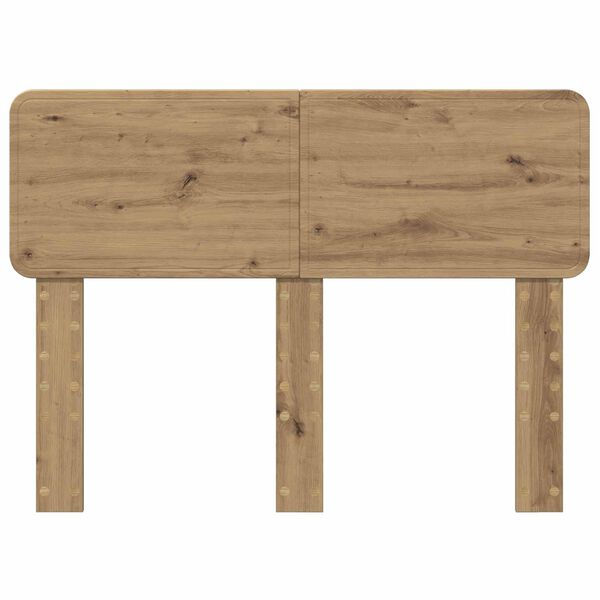 vidaXL Hodegavl med hodegjerde Artisan Eik 120 cm Konstruert tre