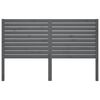vidaXL Sengegavl gr&aring; 146x4x100 cm heltre furu
