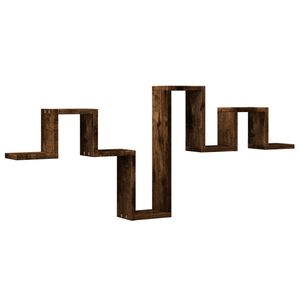 vidaXL Vegghylle r&oslash;kt eik 104,5x10x43 cm konstruert tre