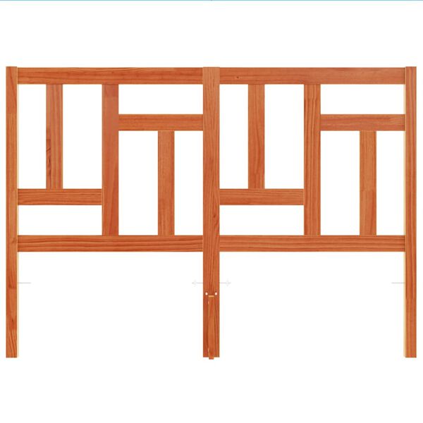 vidaXL Hodegavl voksbrun 140 cm heltre furu