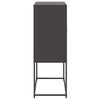 vidaXL Highboard svart 68,5x38,5x107 cm st&aring;l