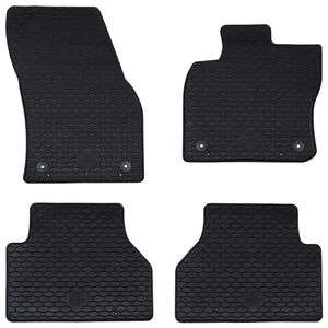 vidaXL Bilmatte 4 pcs Svart passer til VW CADDY 2020- Gummi